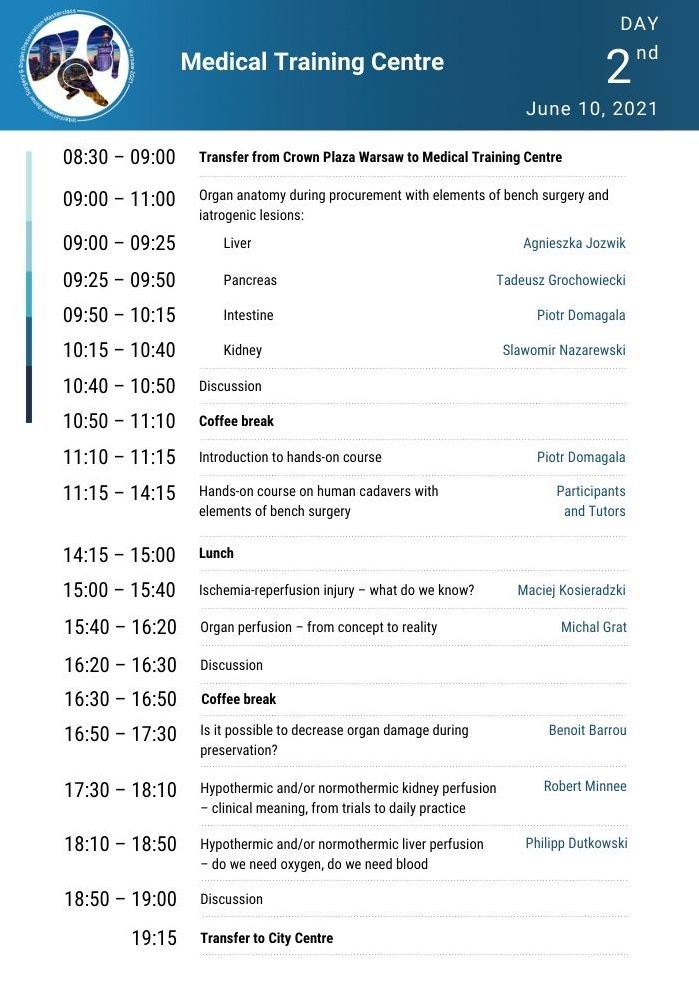 Programme - day 2nd, March 25, 2021